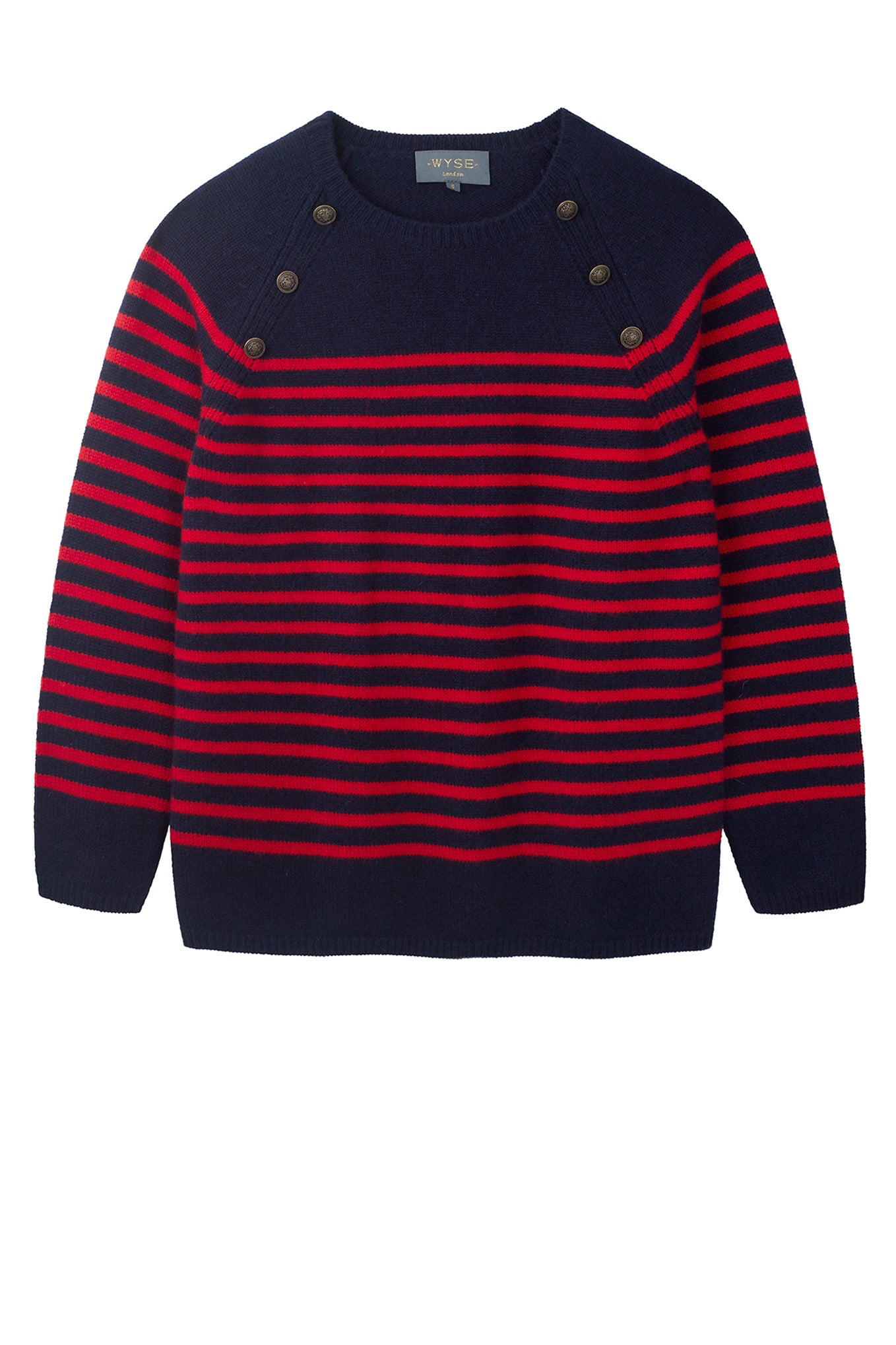 Red and sale navy jumper