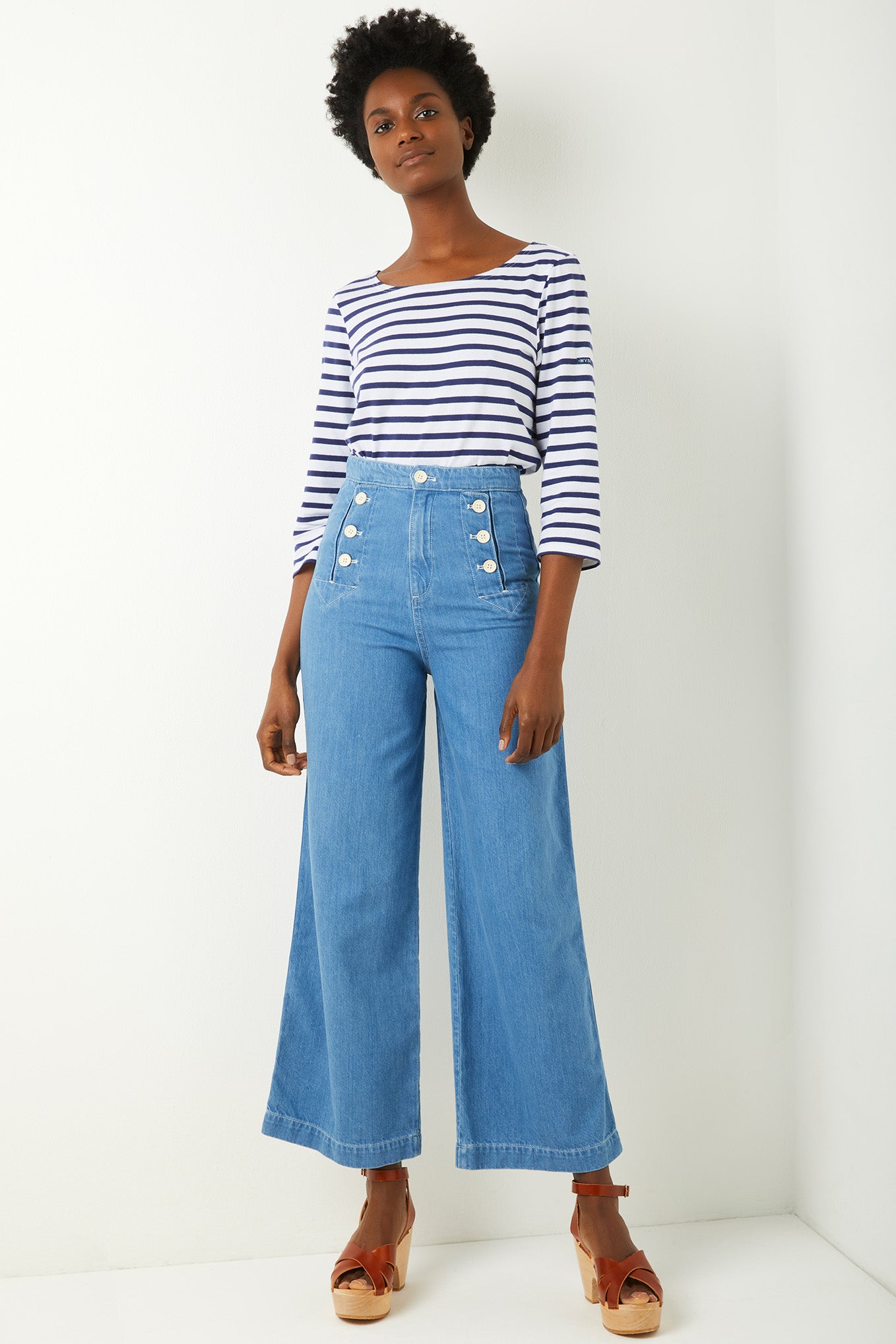 Sailor hot sale button jeans