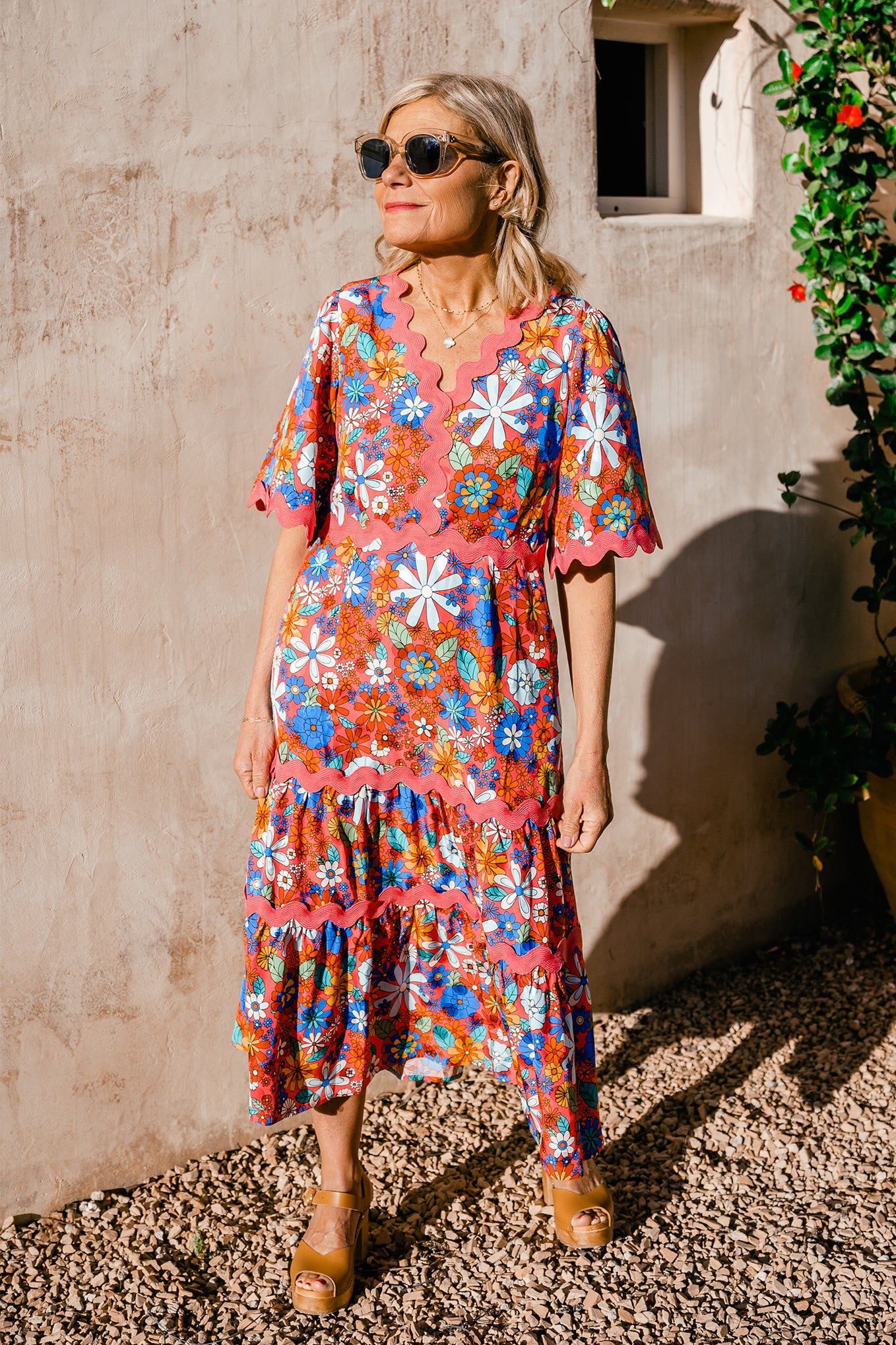 EF X Wyse Dana Ric Rac Dress - Multi