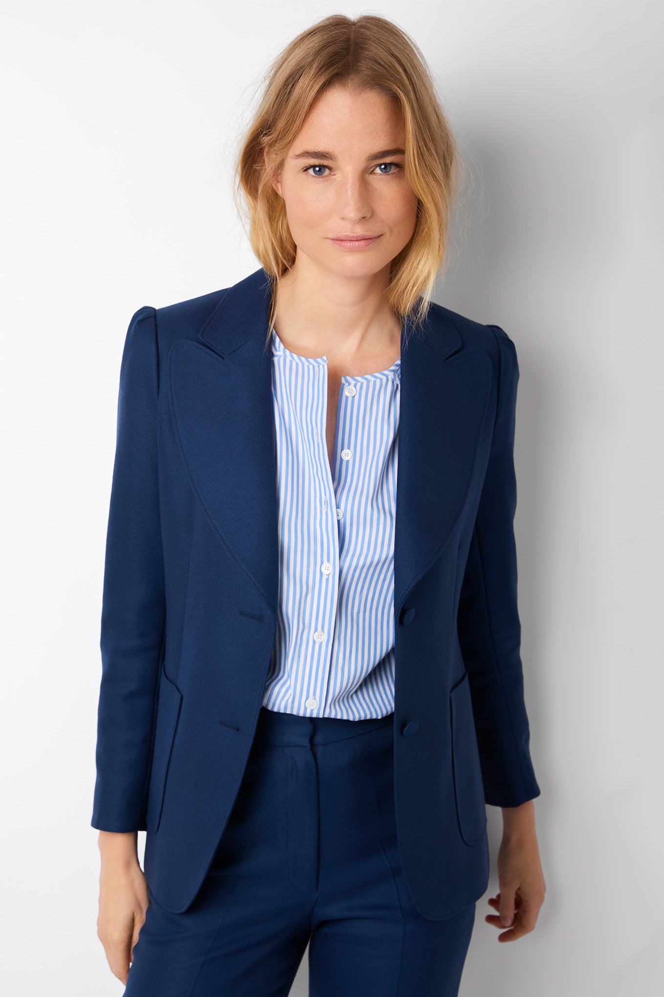 Elodie Tailored Blazer - French Navy