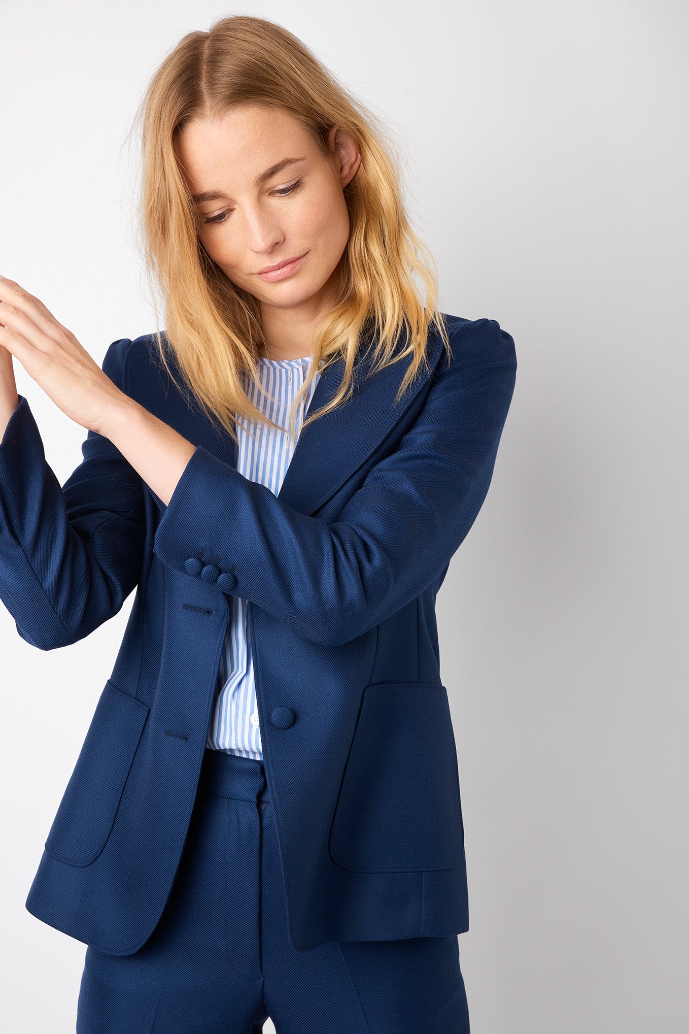 French clearance navy blazer