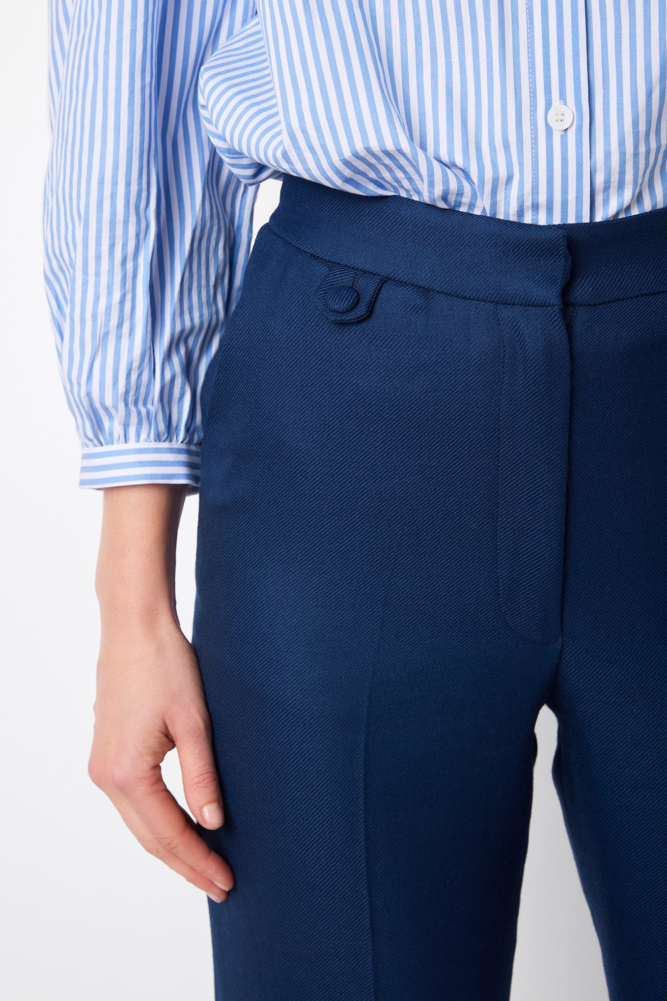 Navy Tailored Trousers by Acne Studios on Sale