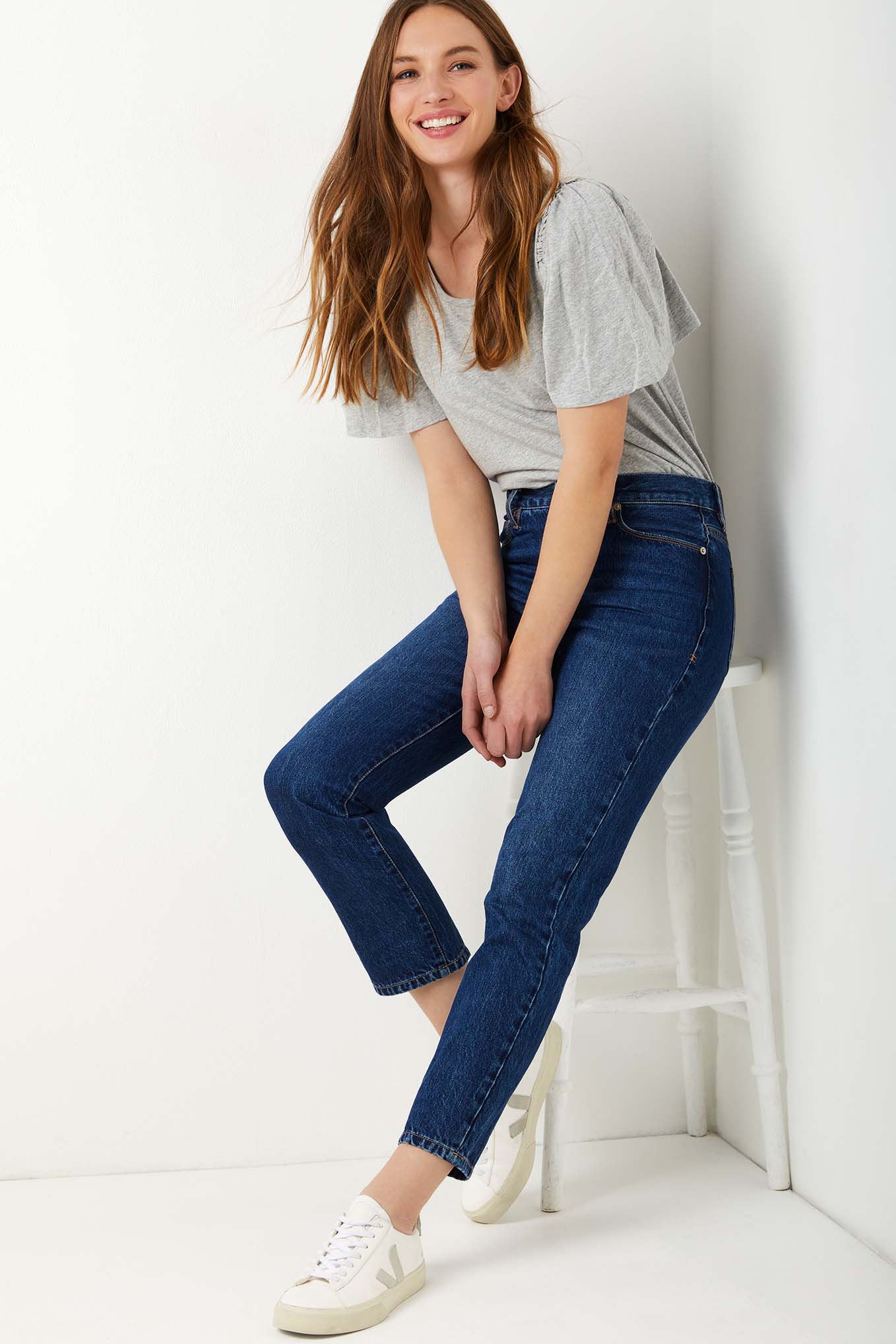 Sandie Slim Boyfriend Jeans - Rinse Denim - Regular