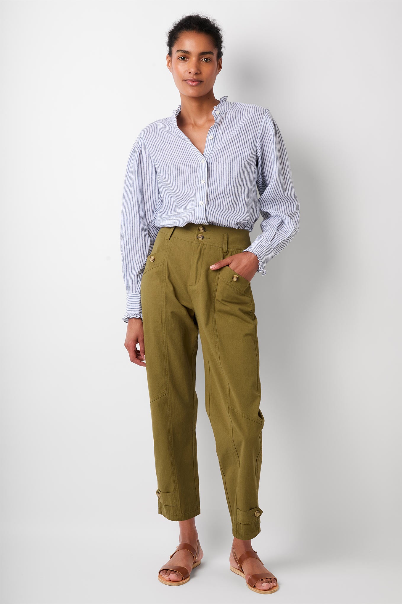 Carly Cargo Trouser - Khaki