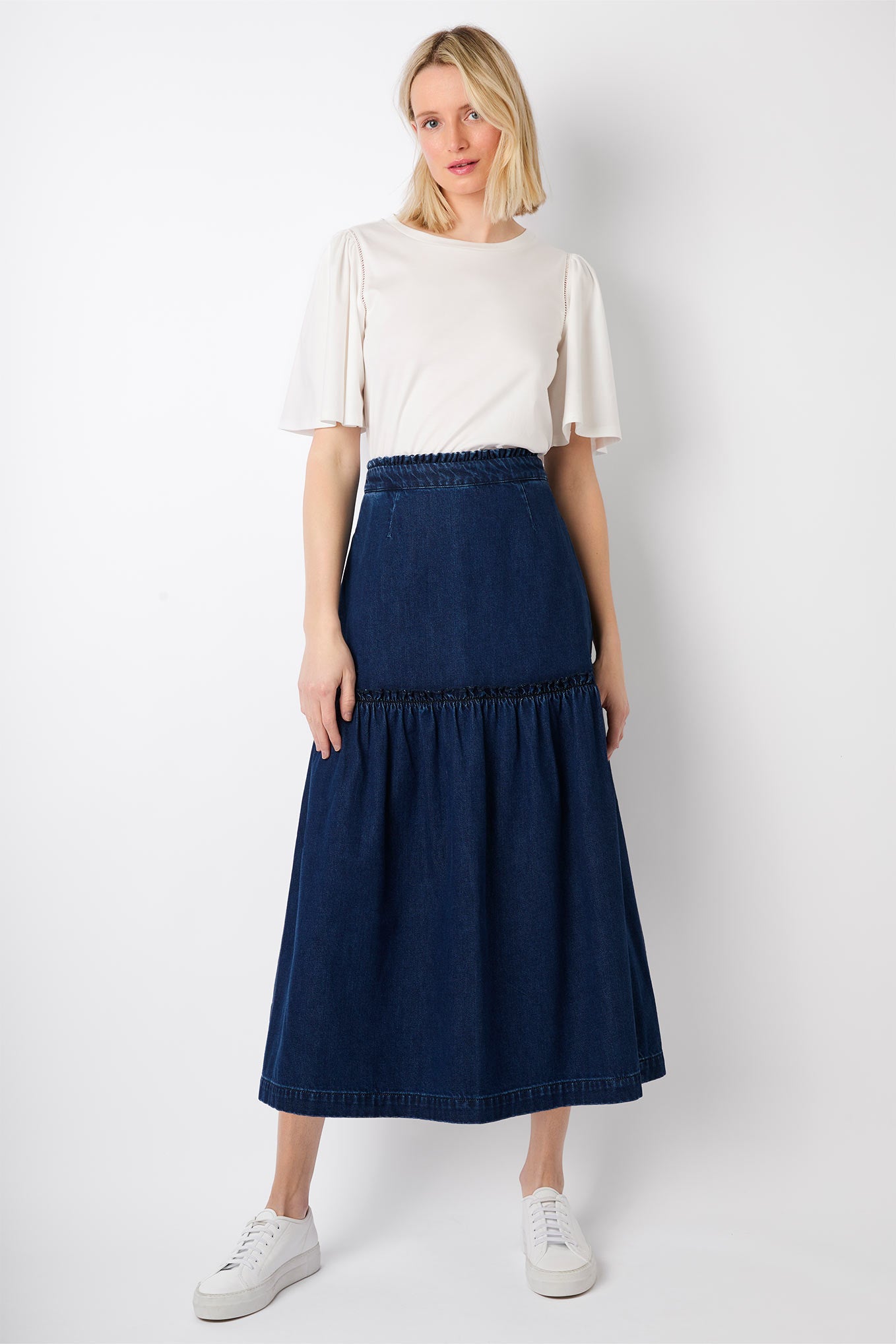 Saskia Denim Skirt - Rinse Wash – WYSE London