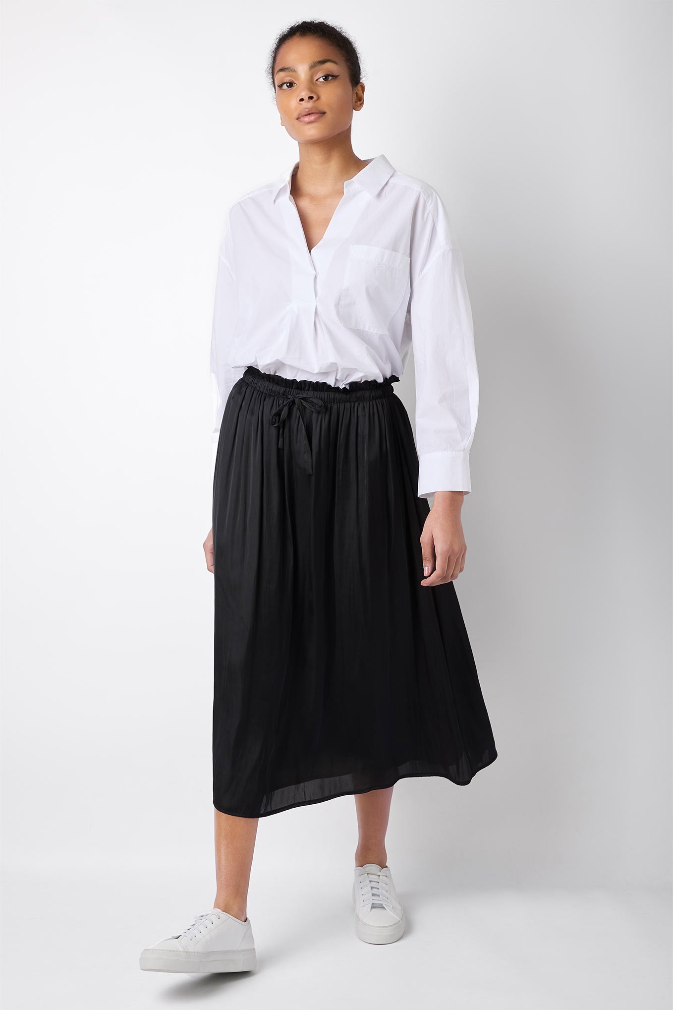 Toulouse Tie Waist Skirt - Black