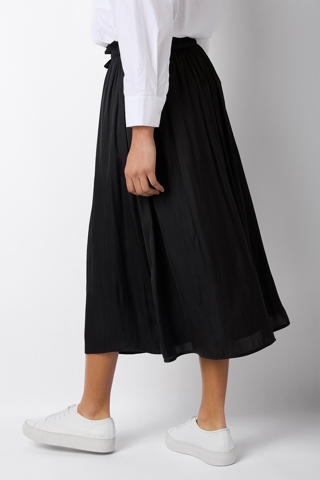 Toulouse Tie Waist Skirt - Black