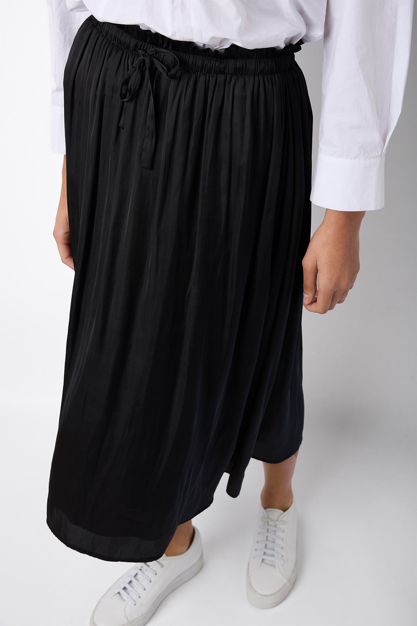 Toulouse Tie Waist Skirt - Black